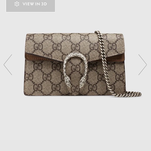 Authentic Gucci Beige Monogram Women's Bag - Picture 12 of 15